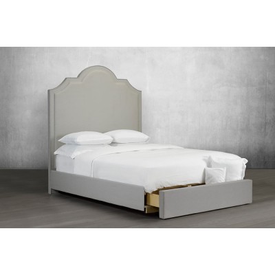 Full Upholstered Bed R-184 with drawer